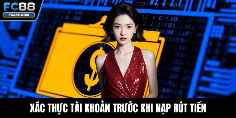 Xác thực tài khoản trước khi nạp rút tiền